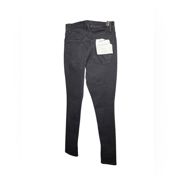 Good American Skinny Good Waist Long Slit Jeans - Picture 3 of 4